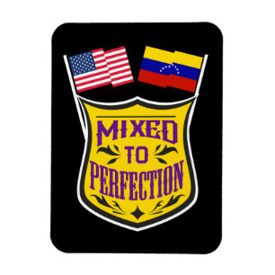 Venezuela USA Flag Funny Venezuelan Pride Men Magnet
