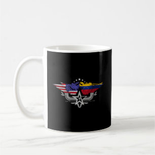Venezuela Usa Flag Venezuelan American Coffee Mug