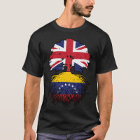 Venezuela Venezuelan British UK Tree Roots Flag