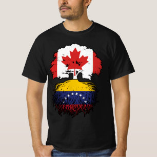 Venezuela Venezuelan Canadian Canada Tree Roots T-Shirt
