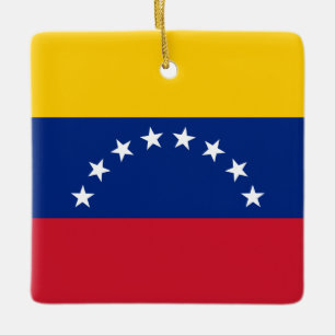 Venezuela (Venezuelan) Flag Ceramic Ornament