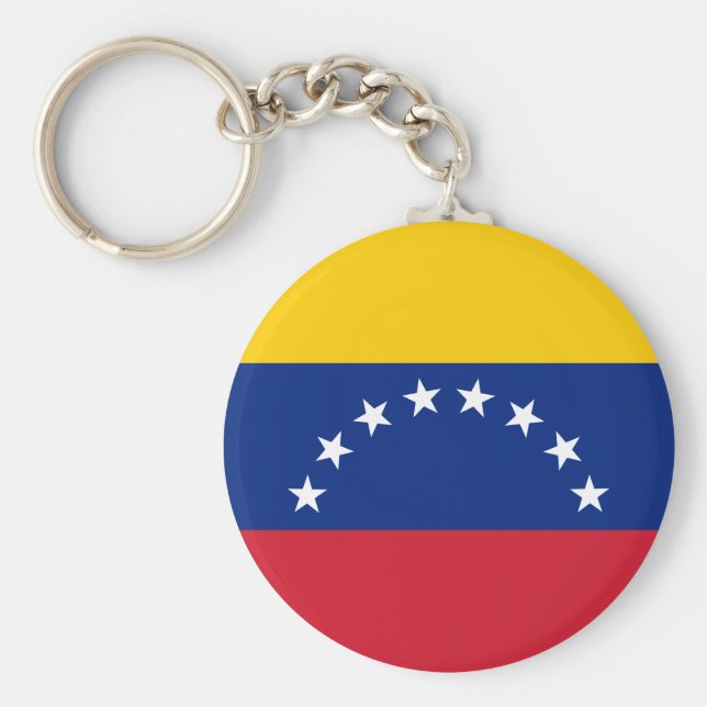 Venezuela (Venezuelan) Flag Keychain (Front)