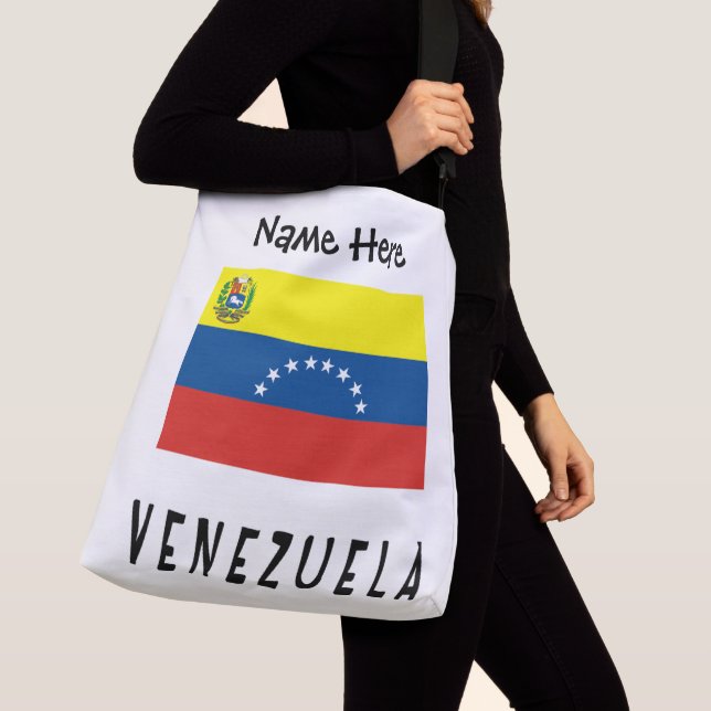 Venezuela Venezuelan Flag Personalized  Crossbody Bag (Close Up)