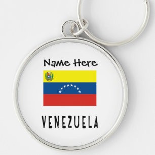 Venezuela Venezuelan Flag Personalized Name  Keychain