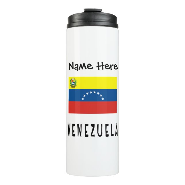 Venezuela Venezuelan Flag Personalized  Thermal Tumbler (Front)