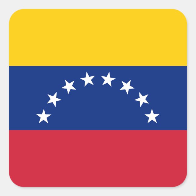 Venezuela (Venezuelan)  Flag Square Sticker (Front)