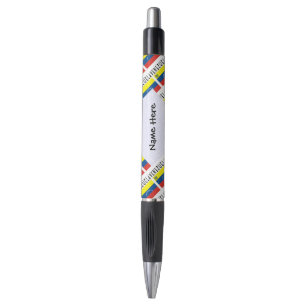 Venezuela Venezuelan Flag Tiled Personalized Name Pen
