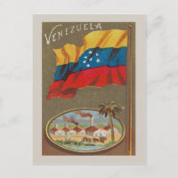 Venezuela vintage with flag