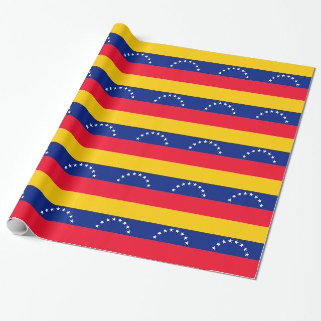 Venezuela Wrapping Paper (Unrolled)