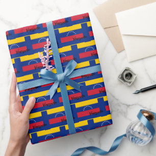 Venezuela Wrapping Paper, Venezuelan Flag patriot Paper