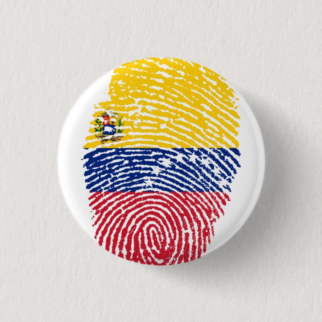 Venezuelan 1 Inch Round Button (Front)