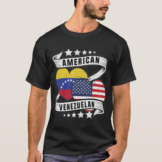 Venezuelan American flag shirt (Front)