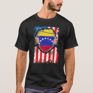 Venezuelan American Grown Patriot Venezuela Flag f T-Shirt