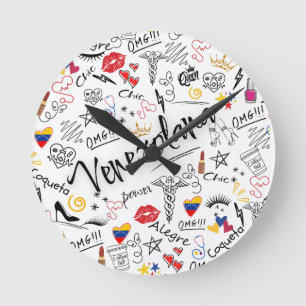 Venezuelan General Medical   Professional Pride Round Clock