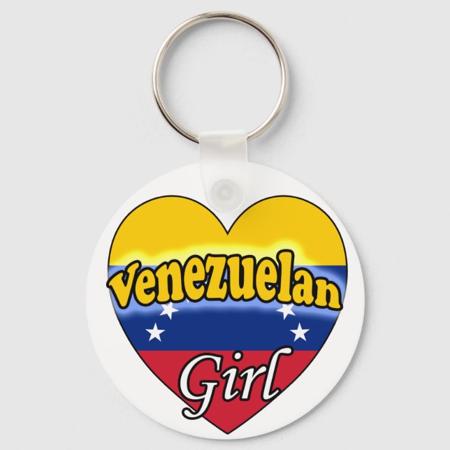 Venezuelan Girl Keychain (Front)