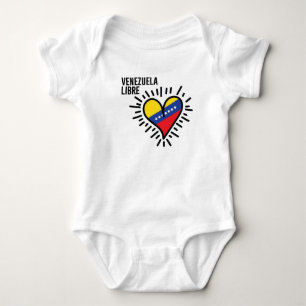 Venezuelan Heart Baby Bodysuit
