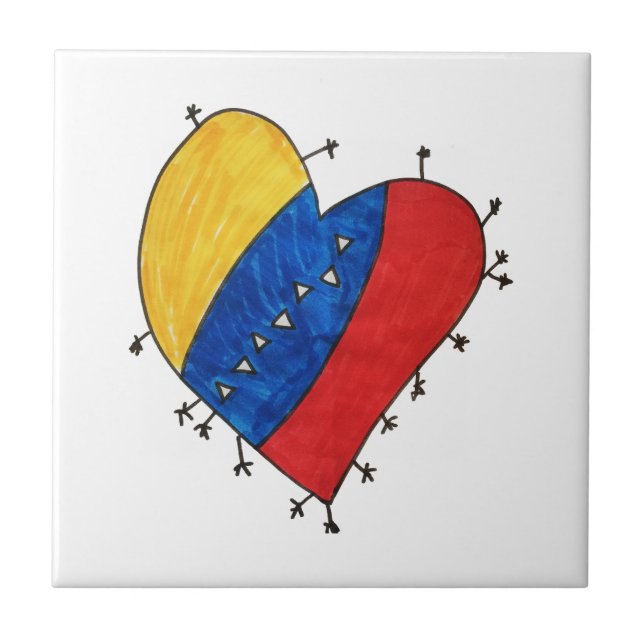 Venezuelan Nostalgia Ceramic Tile (Front)
