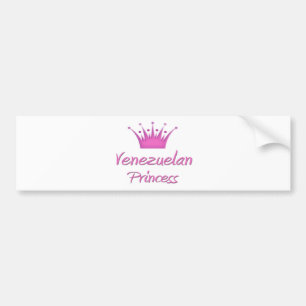 Venezuelan Princess Bumper Sticker