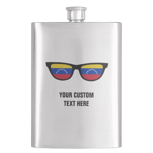 Venezuelan Shades custom flask (Front)