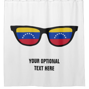 Venezuelan Shades custom shower curtain