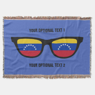 Venezuelan Shades custom throw blanket