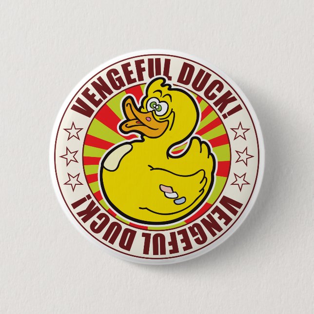 Vengeful Duck 2 Inch Round Button (Front)