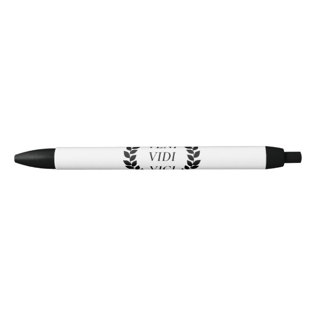 Veni Vidi Vici Black Ink Pen (Front)