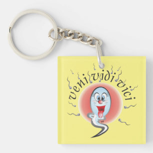 Veni Vidi Vici he saw and won Keychain