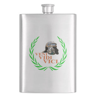 Veni Vidi Vici Hip Flask