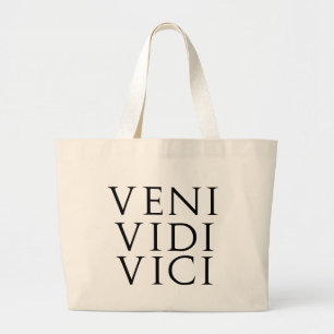 Veni Vidi Vici Large Tote Bag