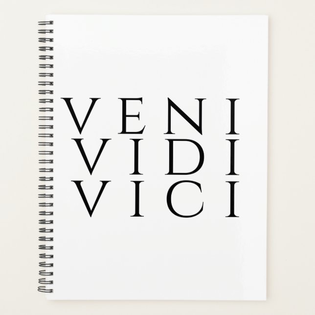 Veni Vidi Vici Planner (Front)