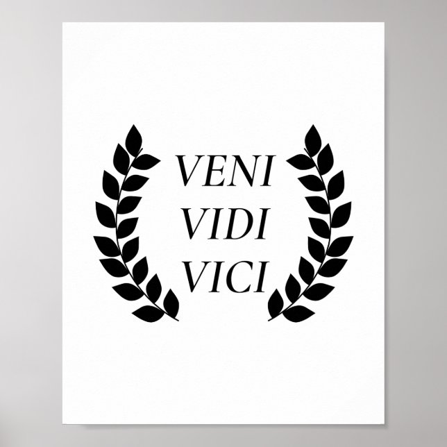 Veni Vidi Vici Poster (Front)