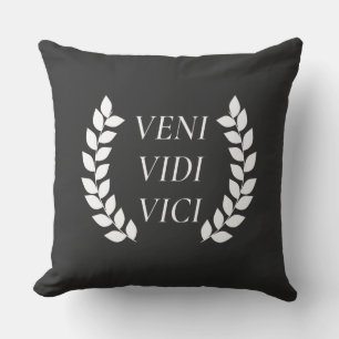 Veni Vidi Vici Throw Pillow