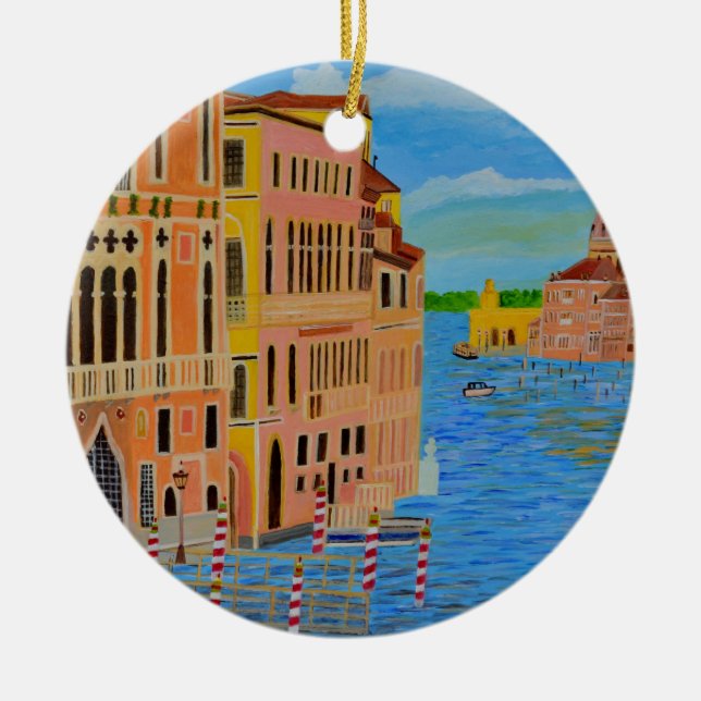 Venice3.JPG Ceramic Ornament (Front)