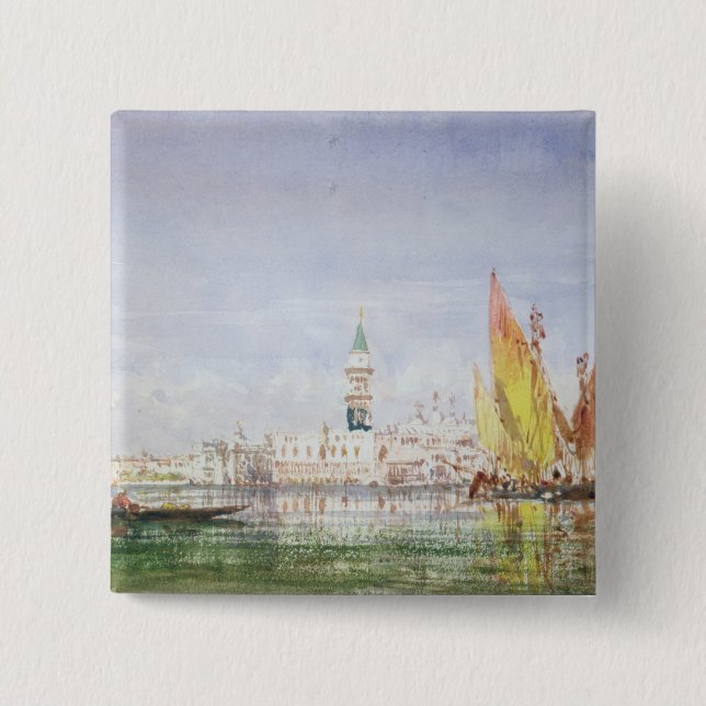 Venice 2 Inch Square Button (Front)
