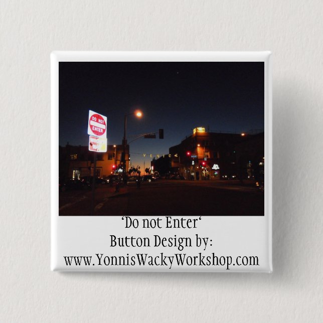 Venice 2 Inch Square Button (Front)