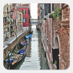 Venice Alleyway Square Sticker