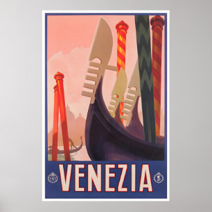 Venice Art Italy Travel Poster Venezia Print