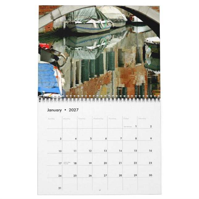 Venice Arts and Architecture 2012 Calendar (Jan 2027)