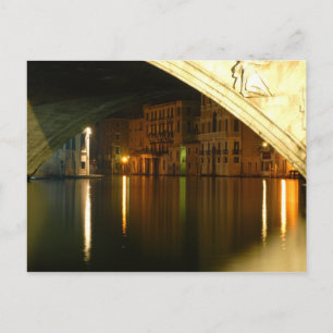 Venice at night postcard
