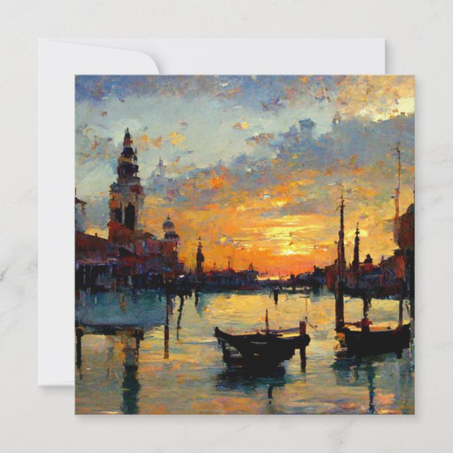 Venice at sunset  (Front)