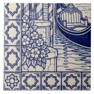 Venice Azulejo Mural Tile 5 of 6 Bottom Left