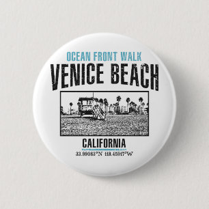 Venice Beach 2 Inch Round Button