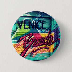 VENICE BEACH 2 INCH ROUND BUTTON