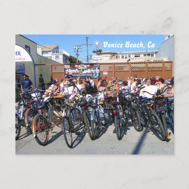 Venice Beach bike Postcard! Postcard (Front)