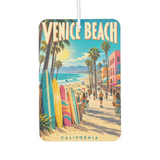 Venice Beach California Colourful Surfboards Poste Air Freshener