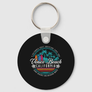 Venice Beach California Sandy Beaches Breaking Wav Keychain