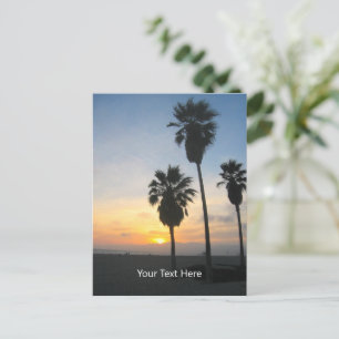 Venice Beach California Sunset Carte postale