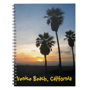 Venice Beach California Sunset Notebook