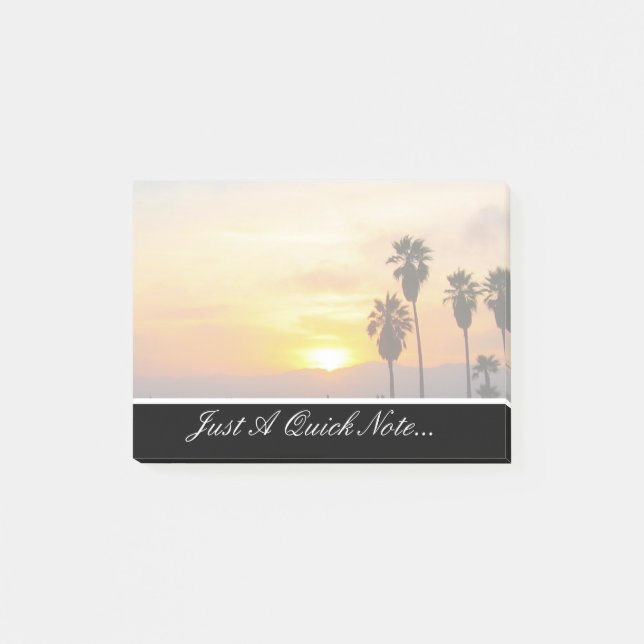 Venice Beach California Sunset Post-it Notes (Front)